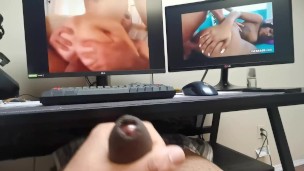 Masturbating while watching trans porn #3