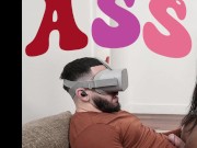 VIRTUALPORN - Ebony MILF Catches You Jerking Off And Cums Up With Creative Solution To Set You Straight 16/16