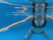 Horny Milf With Huge Tits Swimming is Super Hot.! (Juicy Lousie) 11/16