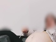 Woman with two uterus loves belly inflation. 12/16