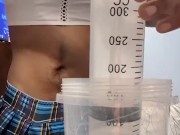 Drawing Up Lube With My HUGE Syringe! 5/16
