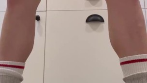 Inserting butt plug before going to work