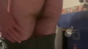 Hot Guy Shows His Ass and Cums a Lot - Dripping Sperm