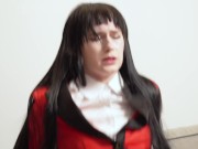 Self-confident Yumeko Jabami was defeated and fucked right on the table! Crazy Excitement, anime, he 10/16