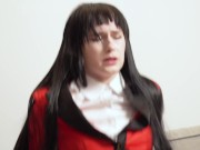 Yumeko Jabami was defeated and humiliated by drinking her rival's cum! Crazy Excitement, anime, hent 10/16