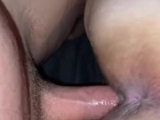 Momma backs wet hole up to daddy 1/16