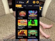 Выебал сводную сестру в чёрном боди, пока та зарабатывала деньги. Русское с разговорами 1/16