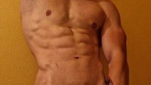 My Gym Bro caughts me jerking off behind shower door