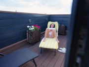 I watched my stepmother masturbate on the balcony but I was caught 2/16