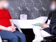 خانم دکتر ! دستم به دامنت مشکل نعوظ دارم/  Persian Female Doctor Cures my Erection Problem 1/16