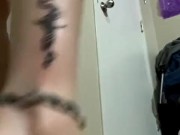 showing off my slutty body tatted goth nymopho pawg 10/16