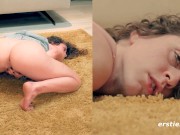 Ersties - Brunette Babe Fingers Her Wet Pussy In Doggystyle 13/16