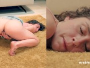 Ersties - Brunette Babe Fingers Her Wet Pussy In Doggystyle 3/16