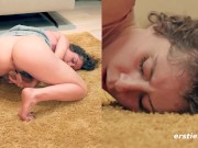 Ersties - Brunette Babe Fingers Her Wet Pussy In Doggystyle 4/16