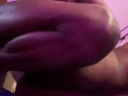 Cuffed Ebony wife getting back shots 10/16