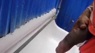 hard to pee when you have a big cock