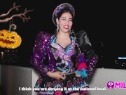 Milf cachonda decide ir a mi apartamento y no a su fiesta de Halloween - Gatidiosa 4/16