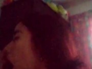 GRABANDO NUESTRO PRIMER VIDEO PORNO, BESANDONOS MIENTRAS LA PENETRO 16/16