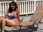 Mandy Shows Off Her Thai Hairy Pussy 1/16