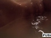 Busty Brett Rossi takes a hot bath 15/16