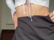 Petite slutty Stepsister catches Her stepbrother  while she was changing clothes 11/16