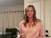 Seductive coworker forgot to wear her panties and sat on my cock - Stella Sedona 1/16