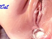 ガラスディルドで アナルオナニー潮吹き♥ アナルの快感で潮吹きしてから、ず～っとダラ潮 13/16