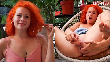 Ersties - Heiße Dildo-Action auf einem Berliner Balkon mit Helena