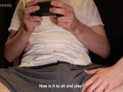 Stepsister sucked cock during playing, oral creampie 1/16