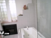 PervNana - Sensual Blonde Cougar And Her Sexy Young Step Grand Daughter Share Lucky Stud 9/16