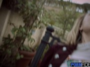 Deepthroating Blonde Lily Rides Him 2/16