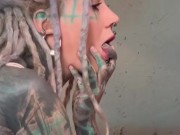 Anuskatzz erotic behind the scene debut photoset for Suicide Girls  with recruiter Darkleaves 13/16