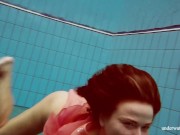 Absolutely astonishing blonde pornstar Deniska swimming 1/16