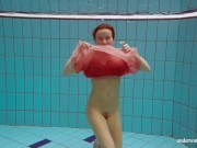 Absolutely astonishing blonde pornstar Deniska swimming 3/16