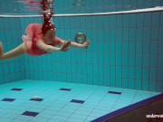 Absolutely astonishing blonde pornstar Deniska swimming 7/16