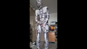 Robot masturbate on own bed :)
