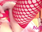 4点責めピストンバイブ &ディルドで徹底的に雌穴ほじりオナニーで大量潮吹き♥ 5/16