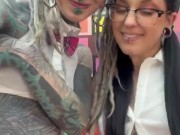 Tattoo Girls get Anal fucked while waiting on a Pornset 4/16