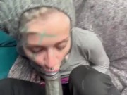 Tattooed Girl get fucked and facial while painting a wall 13/16