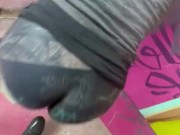 Tattooed Girl get fucked and facial while painting a wall 6/16