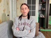 Сводная сестра проиграла в карты и получила порцию спермы в киску 5/16