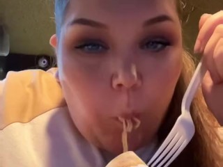 Be mostly ignored while I feed my face