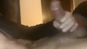 young felon gets home and to his new step-cousin watching porn