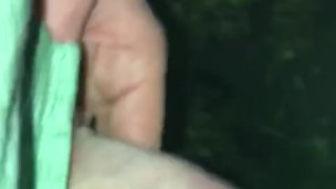 Jerking my little dick outside on mate’s balcony over the high street