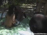 Wife Gets Double Penetration With BBC Outdoors For Husband 1/16