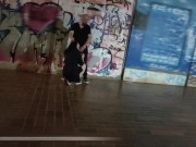 Very risky public blowjob and handjob 4/16