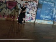 Very risky public blowjob and handjob 7/16