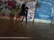 Very risky public blowjob and handjob 9/16