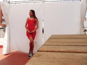 Panty Stuffing & Pussy Play On The City Rooftop 1/16