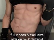 TikTok eboy stroking big dick in public plane bathroom 16/16